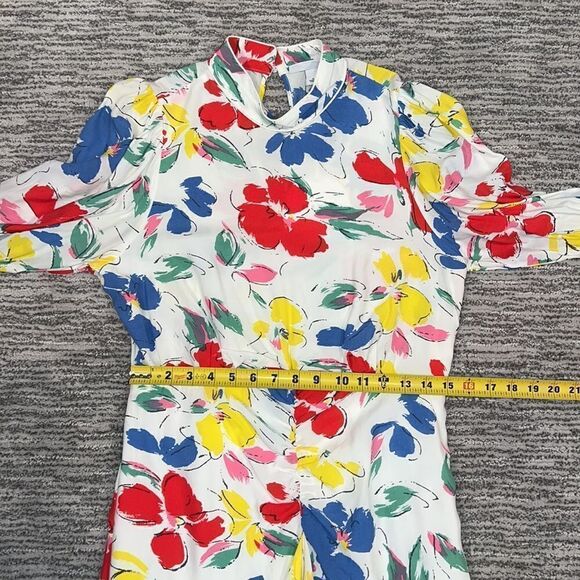 NWT RIXO For Target Floral Mock Neck Cascade Dress Size 8 - Picture 12 of 16